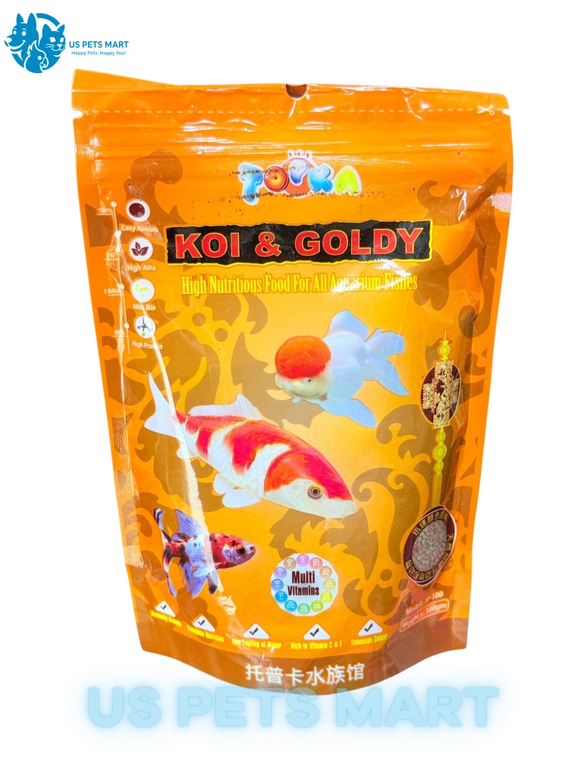 Kol & Goldy fish feed 100 gram