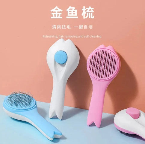 Cat Ear Button brush for pets