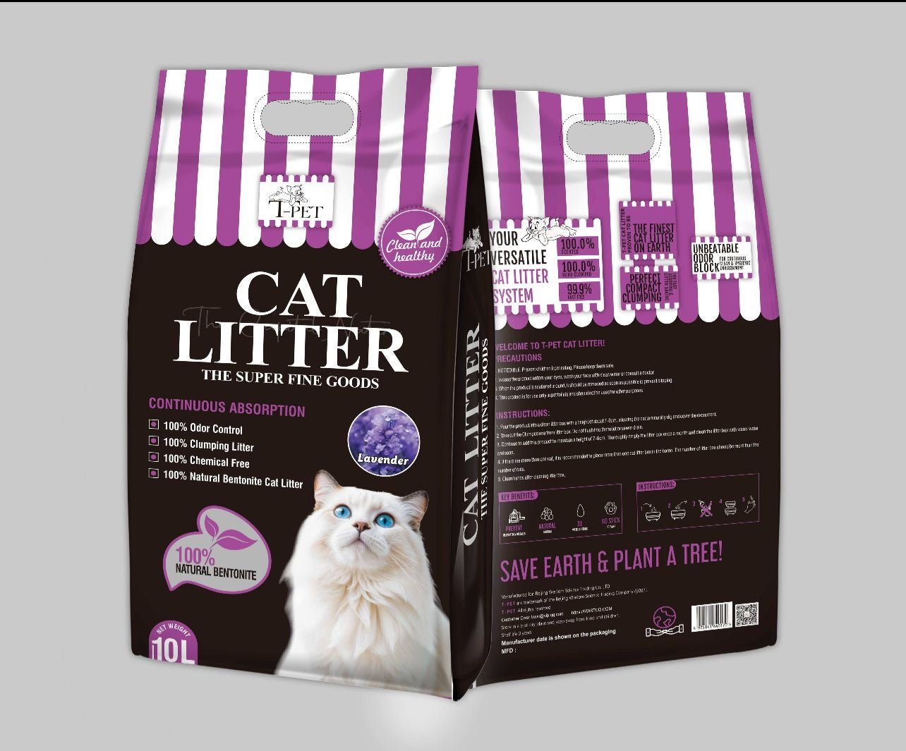 T-pet Bentonite cat litter (10L)
