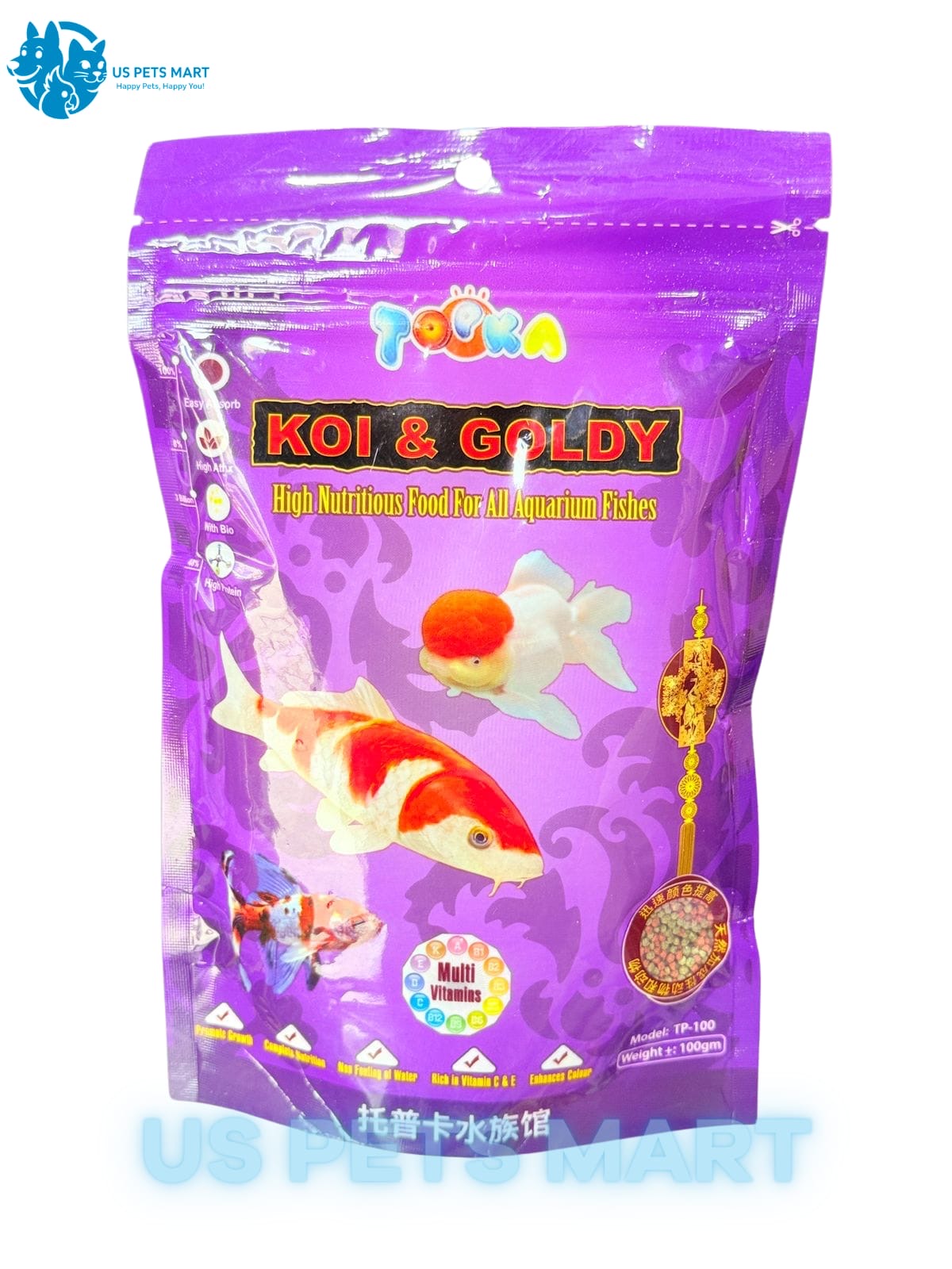 Kol & Goldy fish feed 100 gram