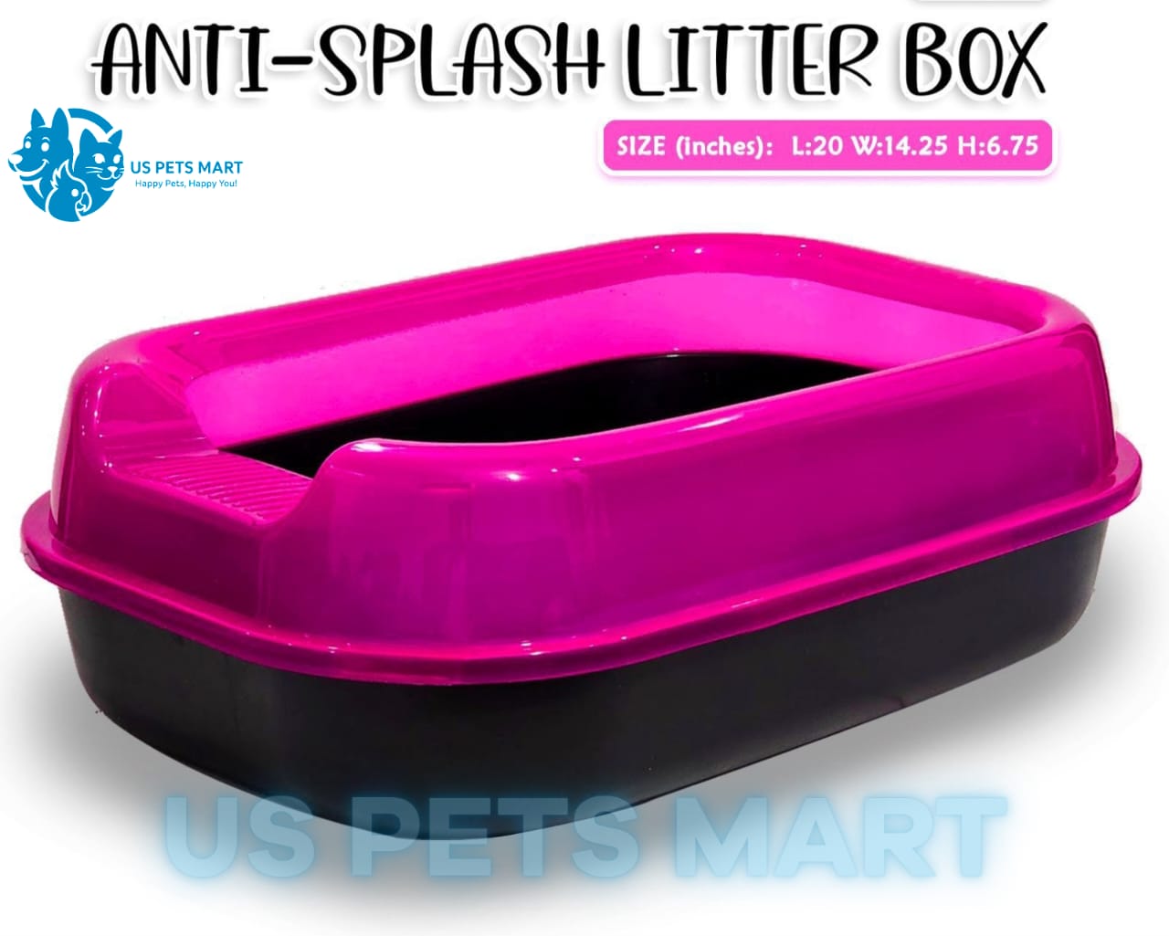 ANTI-SPLASH LITTER BOX Large