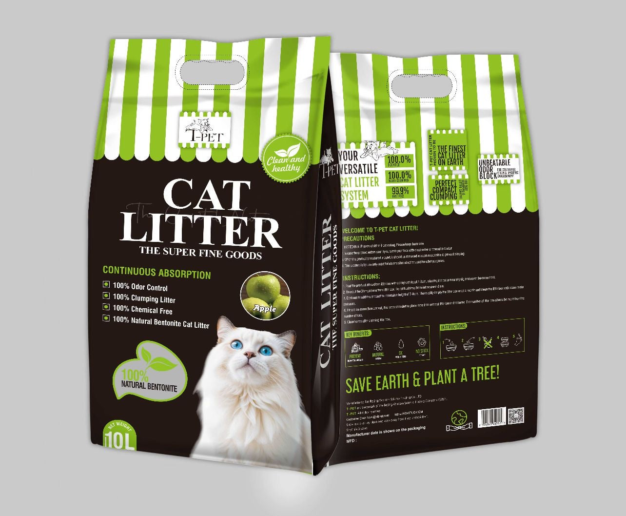T-pet Bentonite cat litter (10L)