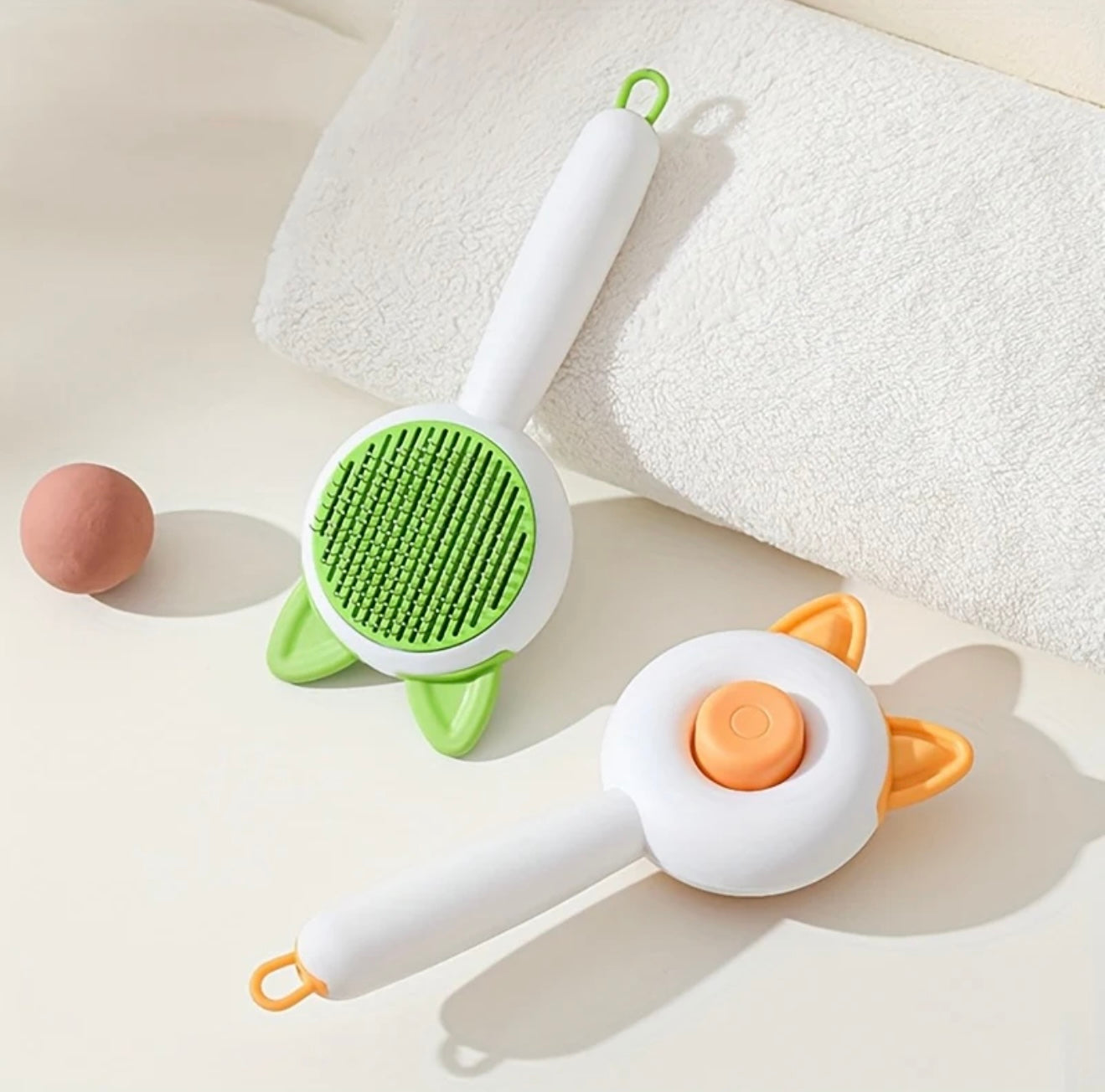 Cat Ear Button brush for pets