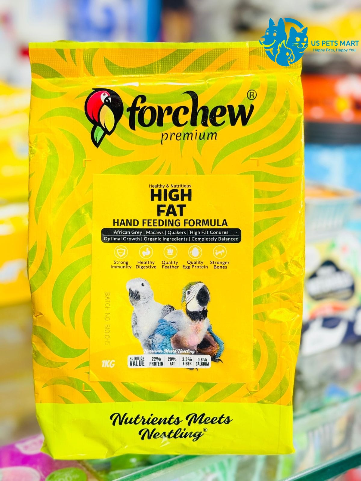 forchew high fat hand feeding parrots